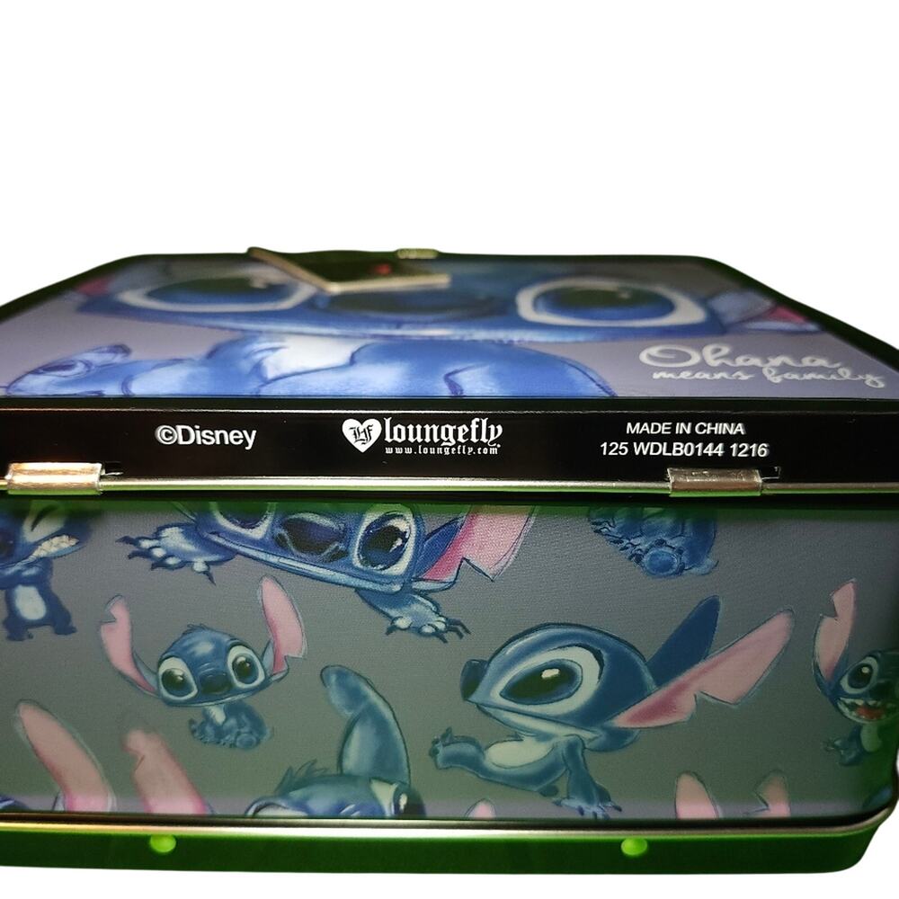 Loungefly Heart Logo Stitch Metal Lunchbox • Pre‑Funko • NWT - Picture 9 of 11